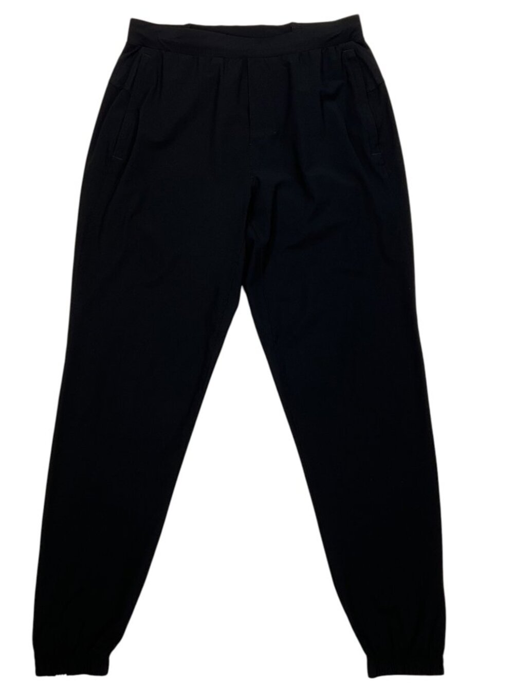 Lululemon Mens Surge Jogger Pant M Shorter Black Ankle Zip Training